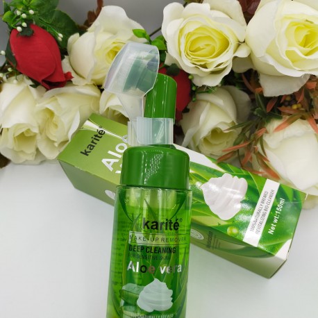 Пенка для умывания с щеточкой karite Aloe Vera 150 мл  оптом-2