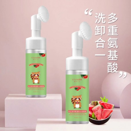 Пенка для умывания с щеточкой SersanLove экстракт арбуза 150мл  оптом-4