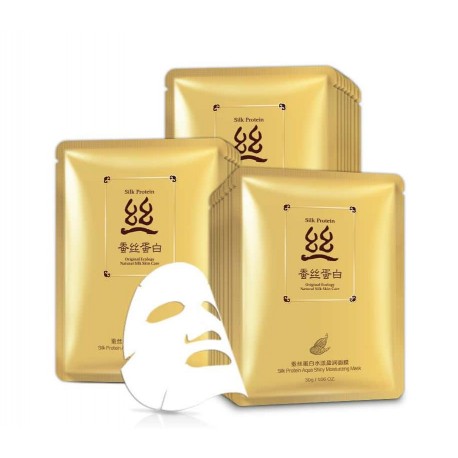 Подтягивающая маска Bioaqua Silk Protein с протеинами шелка 30 г  оптом-1