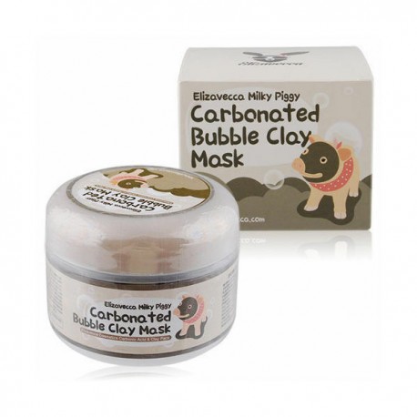 Очищающая пузырьковая маска Elizavecca Milky Piggy Сarbonate Bubble Clay Mask 100 г  оптом-2