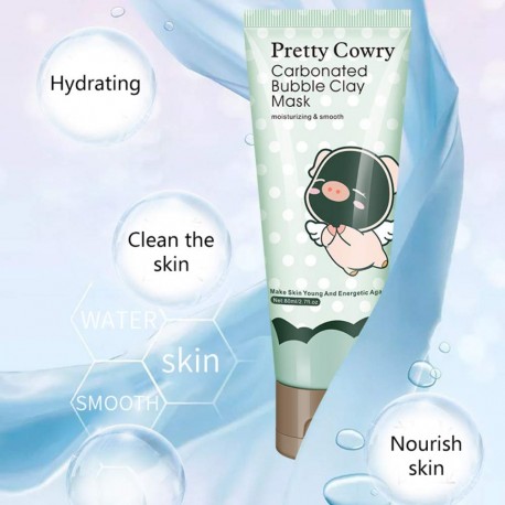 Маска для лица Pretty Cowry Care Carbonated Bubble Clay Mask   оптом-3