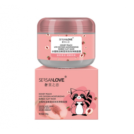 Маска для лица пузырьковая Sersanlove Honey Peach 100 гр  оптом