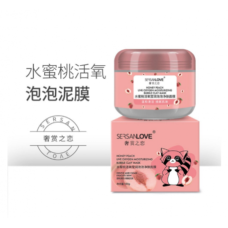Маска для лица пузырьковая Sersanlove Honey Peach 100 гр  оптом-2