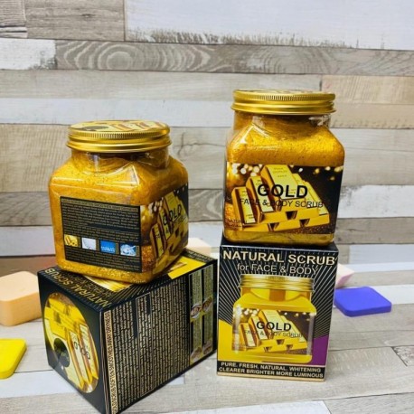 Скраб для лица и тела Gold Face & Body Scrub 500 ml  оптом-2