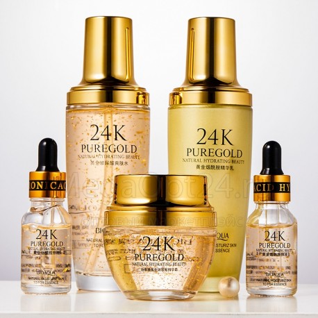 Набор анти-эйдж BIOAQUA 24K PURE GOLD  оптом-3