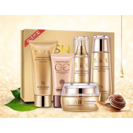 Набор анти-эйдж ONE SPRING Snail Reparing & Brightening  оптом-3