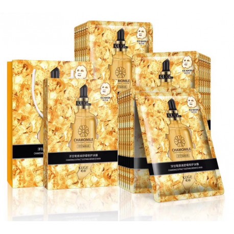 Тканевая маска для лица 24 K Goldzan Serum с коллоидным золотом 1 шт  оптом-1