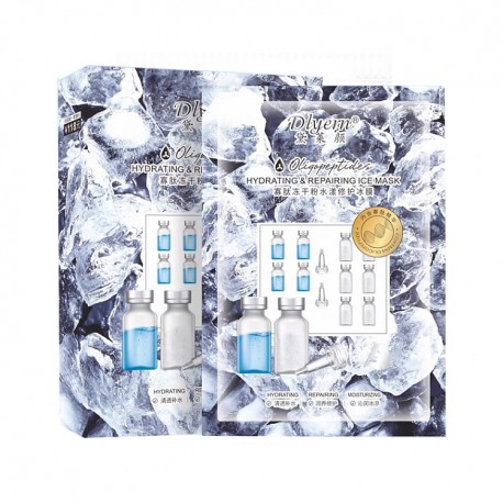 Тканевая маска для лица Dlyern Oligopeptide Hudrating & Repair Ice Mask 1 шт  оптом