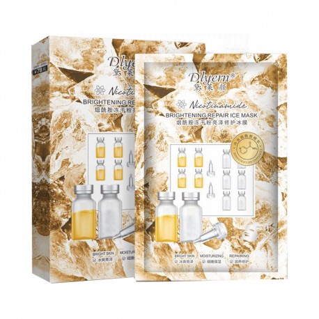 Тканевая маска для лица Dlyern Nicotinamide Brightening Repair Ice Mask 1 шт  оптом