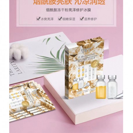 Тканевая маска для лица Dlyern Nicotinamide Brightening Repair Ice Mask 1 шт  оптом-2