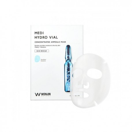 Увлажняющая тканевая маска Wonjin Effect Medi Hydro Vial с гиалуроновой кислотой  оптом-2