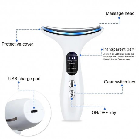 Косметологический массажер для лица и шеи NECK BEAUTY DEVICE  оптом-4