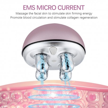 Микротоковый массажер для подтяжки лица с 4 массажными 3D головками  оптом-6