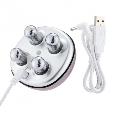 Микротоковый массажер для подтяжки лица с 4 массажными 3D головками  оптом-5