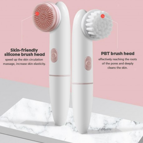 Щетка для очищения лица Sonic Facial Cleansing Brush 2 в 1  оптом-2