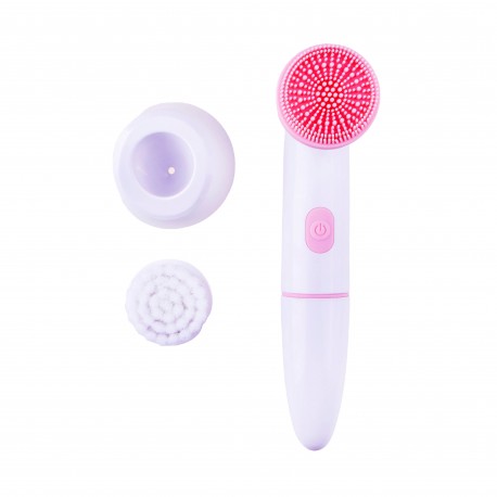 Щетка для очищения лица Sonic Facial Cleansing Brush 2 в 1  оптом-11