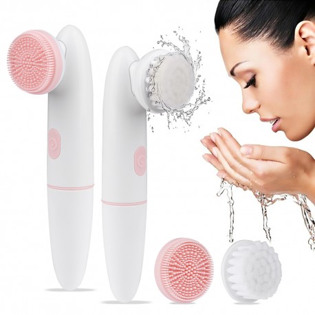 Щетка для очищения лица Sonic Facial Cleansing Brush 2 в 1  оптом-9