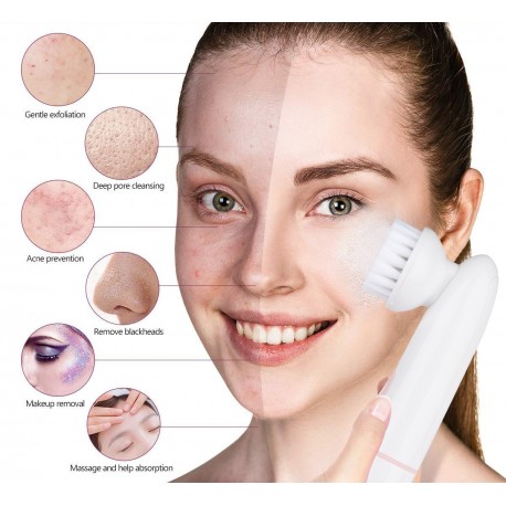 Щетка для очищения лица Sonic Facial Cleansing Brush 2 в 1  оптом-10