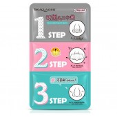 Трехступенчатая система масок Bioaqua Holika Pig Nose Clear Black Head 3-Step от черных точек 3 шт  Трехступенчатая система масок Bioaqua Holika Pig Nose Clear Black Head 3-Step от черных точек 3 шт