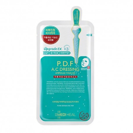 Успокаивающая маска P.D.F A.C Dressing Ampoule Face Mask Sheet 25 мл  оптом-1