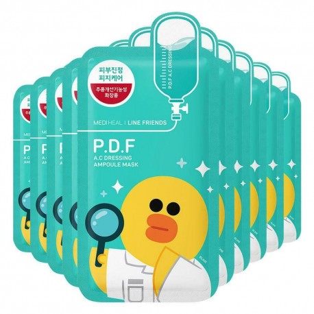 Успокаивающая маска P.D.F A.C Dressing Ampoule Face Mask Sheet 25 мл  оптом-3