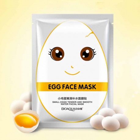 Увлажняющая маска для лица Bioaqua Egg Face Mask White 30 г  оптом-2