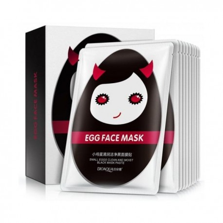 Увлажняющая маска для лица Bioaqua Egg Face Mask Black 30 г  оптом-1