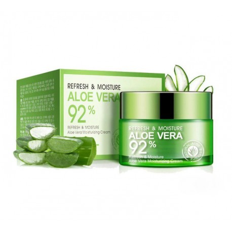 Увлажняющий крем для лица Bioaqua Refresh & Moisture Aloe Vera 92% 50 г  оптом-1
