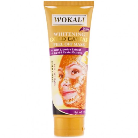 Золотая маска для лица Wokali Whitening Gold Caviar 130 мл  оптом-1