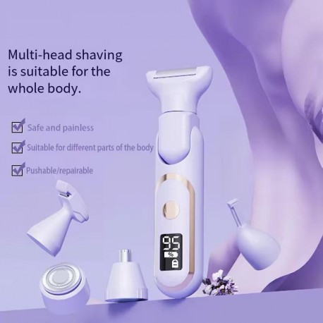 Набор женская машинка 5 в 1 для депиляции, 5 насадок-3