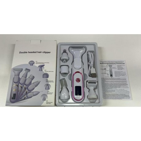 Набор женская машинка 5 в 1 для депиляции, 5 насадок-7