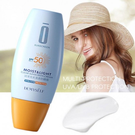 Солнцезащитный крем Moist & Light Clear Sunscreen Cream SPF 50 30мл  оптом-1