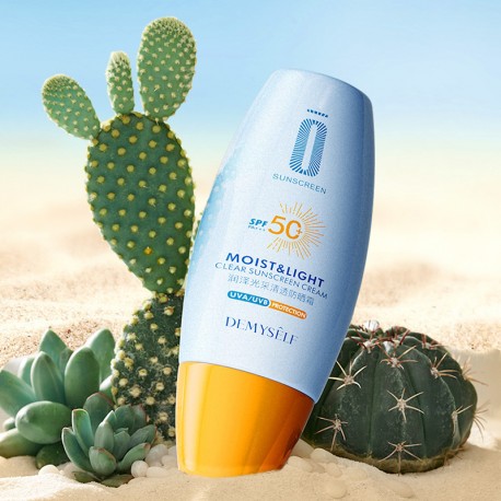 Солнцезащитный крем Moist & Light Clear Sunscreen Cream SPF 50 30мл  оптом-3