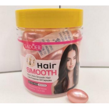 Капсулы для волос Sadoer Hair Smooth Aloe Vera Hair Care Essential Oil Capsules 60 х 1 мл оптом-1