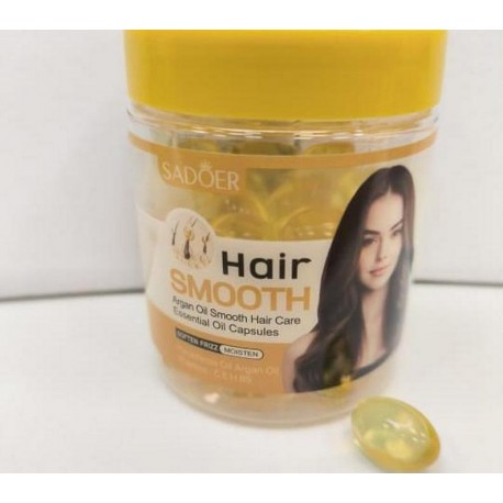 Капсулы для волос Sadoer Hair Smooth Argan Oil Hair Care Essential Oil Capsules 60 х 1 мл оптом-1