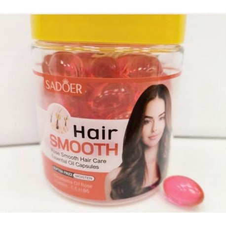 Капсулы для волос Sadoer Hair Smooth Rose Smooth Hair Care Essential Oil Capsules 60 х 1 мл оптом-1