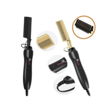 Электрическая расческа-выпрямитель для волос 2 в 1  оптом-4