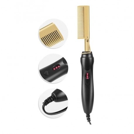 Электрическая расческа-выпрямитель для волос 2 в 1  оптом-5