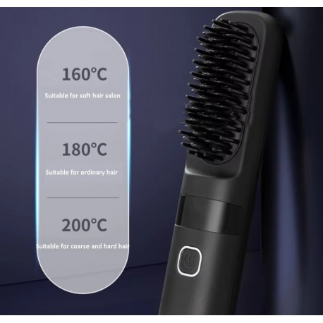 Электрическая расческа-выпрямитель для волос с быстрым нагревом  оптом-3