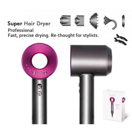 Подарочный набор Фен для волос SUPER HAIR DRYER, 5 насадок  оптом-6