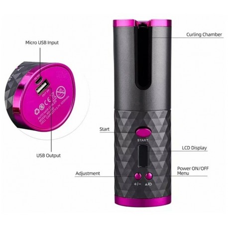 Портативный аккумуляторный прибор-стайлер Grand Price RD-060 для завивки волос  оптом-8