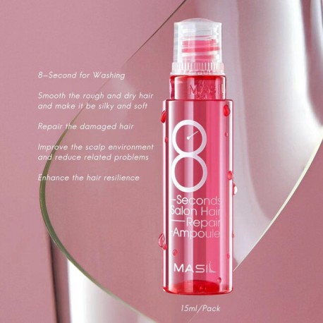 Маска-филлер для волос Masil 8 Seconds Salon Hair Repair Ampoule 15мл  оптом-5