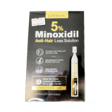 Набор KORMESIC 5% Minoxidil Anti-Hair Loss Solution для укрепления волос 10 шт по 1,5 мл оптом