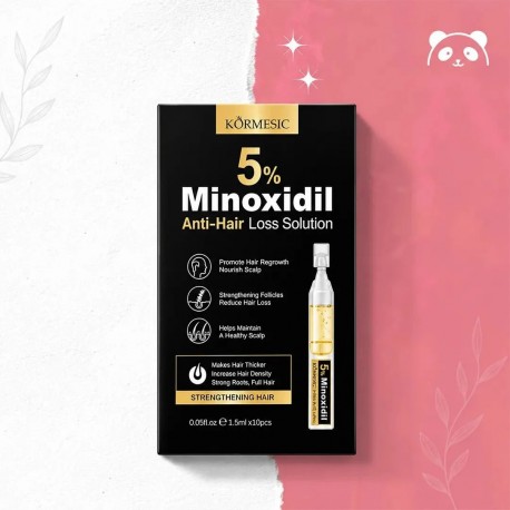 Набор KORMESIC 5% Minoxidil Anti-Hair Loss Solution для укрепления волос 10 шт по 1,5 мл оптом-4