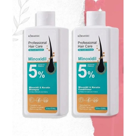 Шампунь для волос KORMESIC Professional Hair Care 5% Minoxidil & Keratin Shampoo 265 мл оптом-1