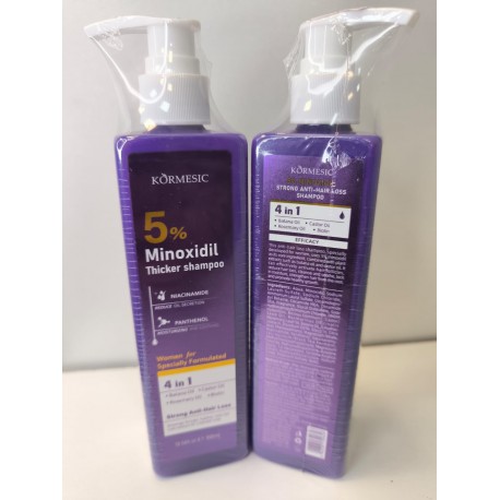 Шампунь против выпадения волос 4в1 KORMESIC 5% Minoxidil Thicker Shampoo 300 мл оптом-2