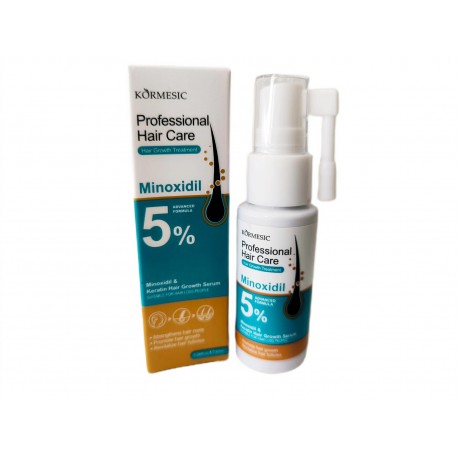 Сыворотка KORMESIC 5% Minoxidil with Keratin Hair Growth Serum для роста волос с дозатором 30 мл оптом-3