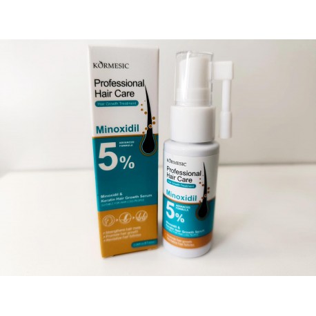 Сыворотка KORMESIC 5% Minoxidil with Keratin Hair Growth Serum для роста волос с дозатором 30 мл оптом-4