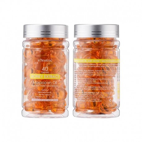 Сыворотка для волос KORMESIC Honey Extract & Moroccan Oil Multivitamin Hair Serum 40 капсул оптом-1