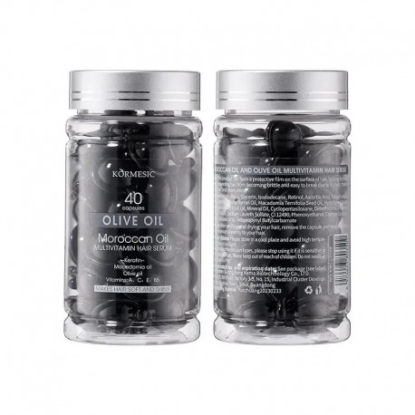 Сыворотка для волос KORMESIC Olive Oil & Moroccan Oil Multivitamin Hair Serum 40 капсул оптом-1